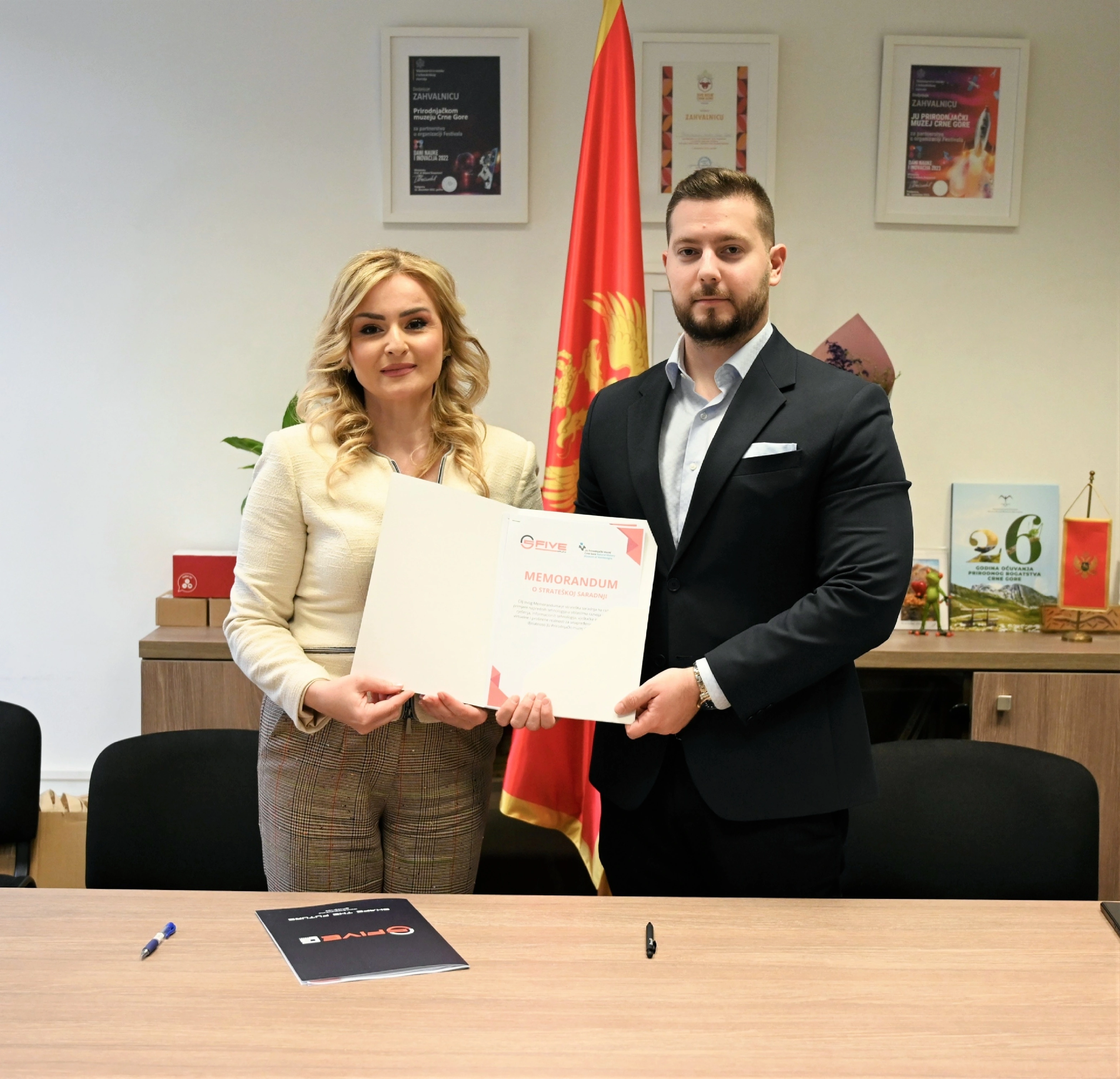 Potpisan Memorandum o strateškoj saradnji između Five Grupe i Prirodnjačkog muzeja Crne Gore!